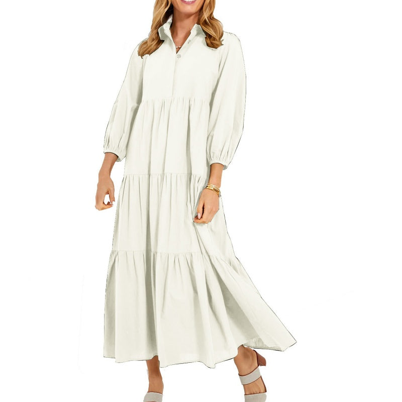 Braelyn | Classic Lapel Long Dress
