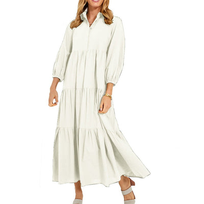 Braelyn | Classic Lapel Long Dress