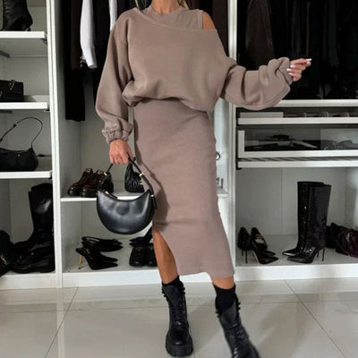 Mirae | Off-Shoulder Dress Set
