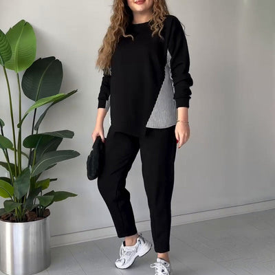 Carina | Chic Color Block Lounge Set