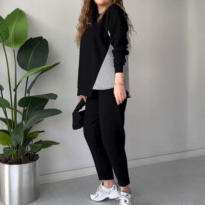 Carina | Chic Color Block Lounge Set