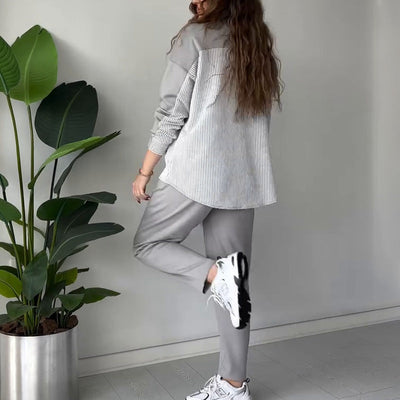 Carina | Chic Color Block Lounge Set