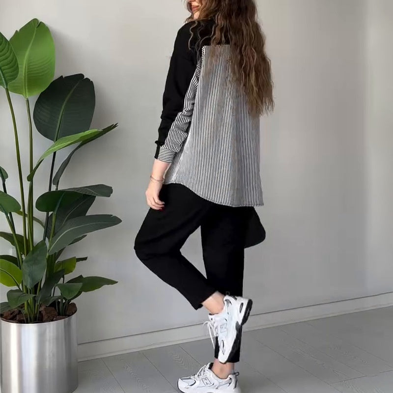 Carina | Chic Color Block Lounge Set