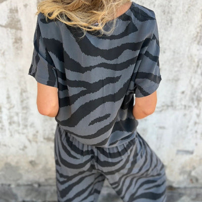 Ginnie | Zebra Print Lounge Set