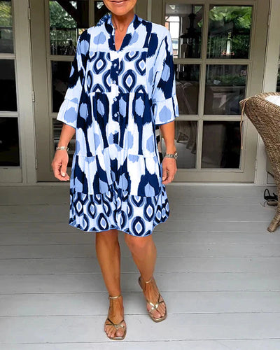Shaina | Stylish Print Pleated Dress