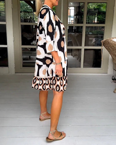 Shaina | Stylish Print Pleated Dress