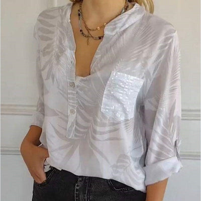 Willara | Stylish V-Neck Print Blouse