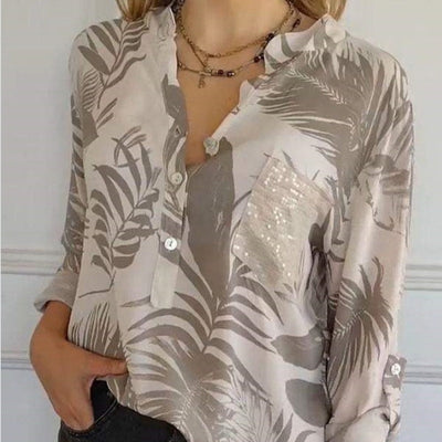 Willara | Stylish V-Neck Print Blouse