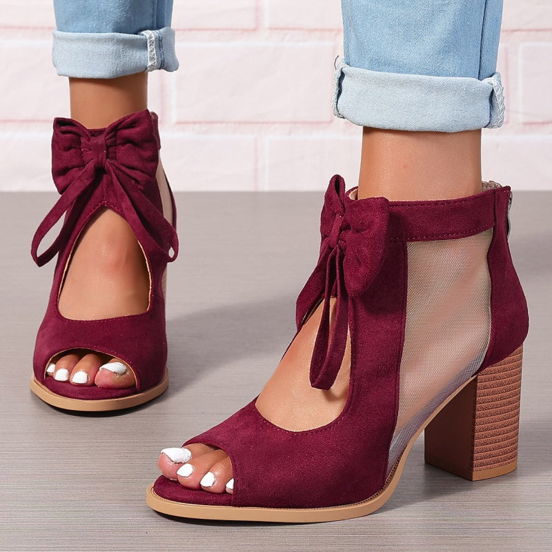Rachele | Bow Charm Orthopedic Heels