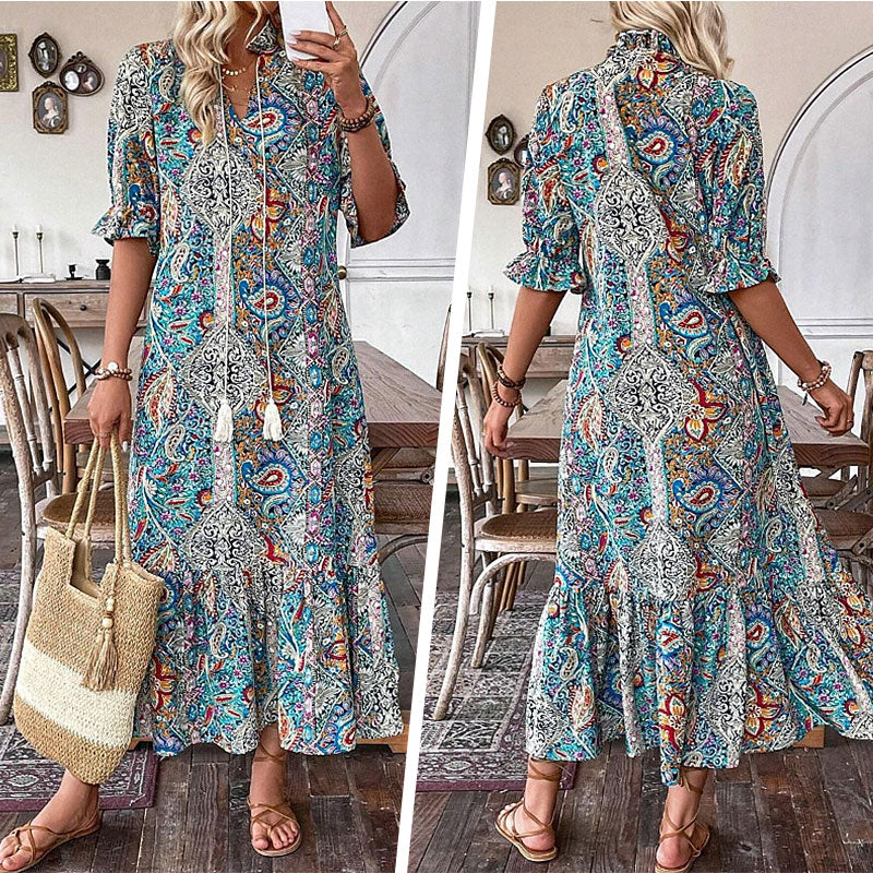 Reanna | Summer Bloom Boho Dress