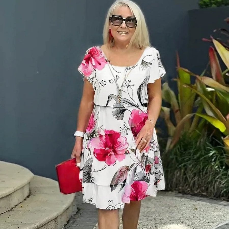Ivelyn | Dewdrop Floral Dress