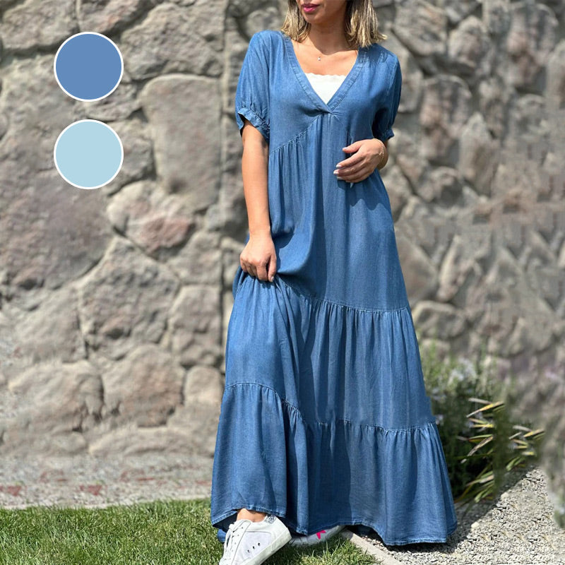 Leah | Casual V-Neck Dress