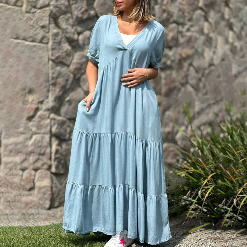 Leah | Casual V-Neck Dress