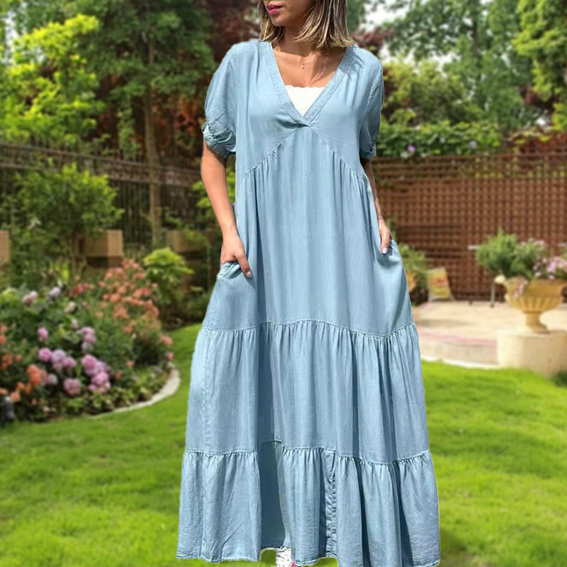 Leah | Casual V-Neck Dress