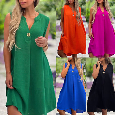 Saphira | Simple Charm Sleeveless Dress