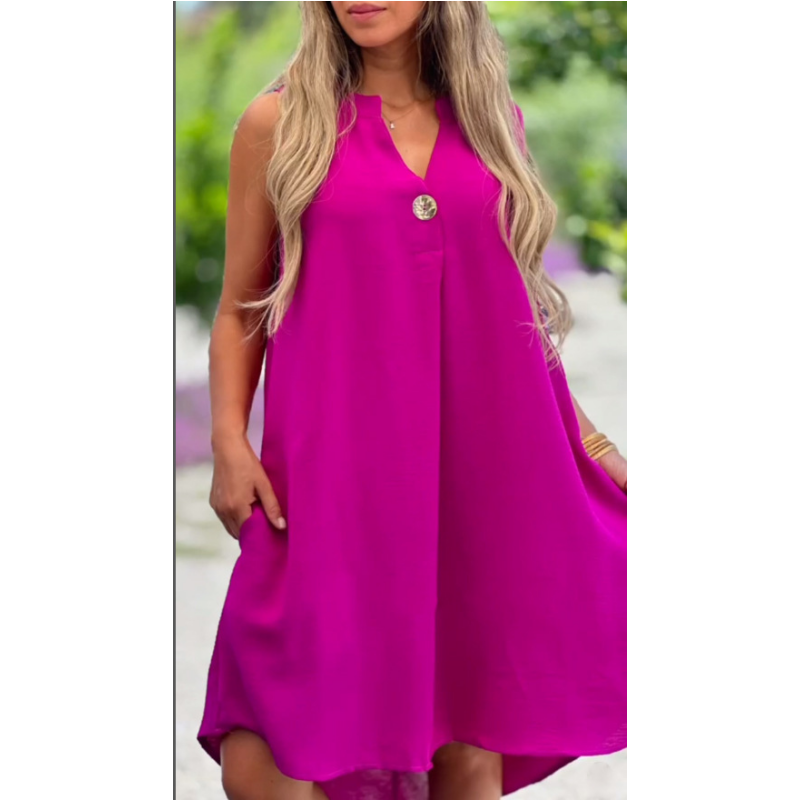 Saphira | Simple Charm Sleeveless Dress