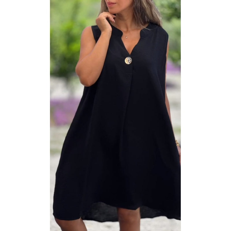 Saphira | Simple Charm Sleeveless Dress