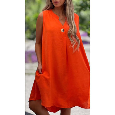 Saphira | Simple Charm Sleeveless Dress