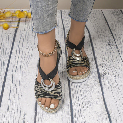 Seliana | Chic Elastic Flat Sandals