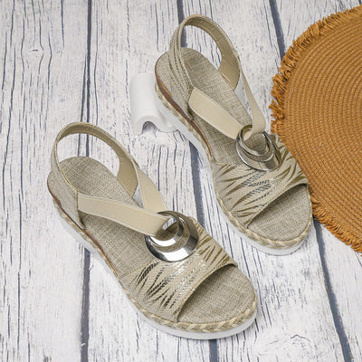 Seliana | Chic Elastic Flat Sandals