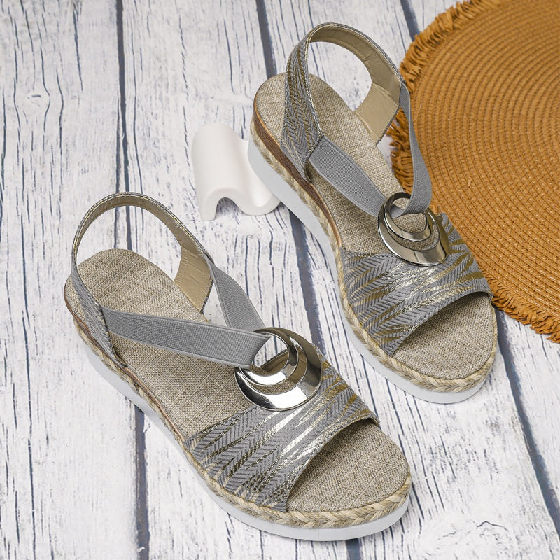 Seliana | Chic Elastic Flat Sandals
