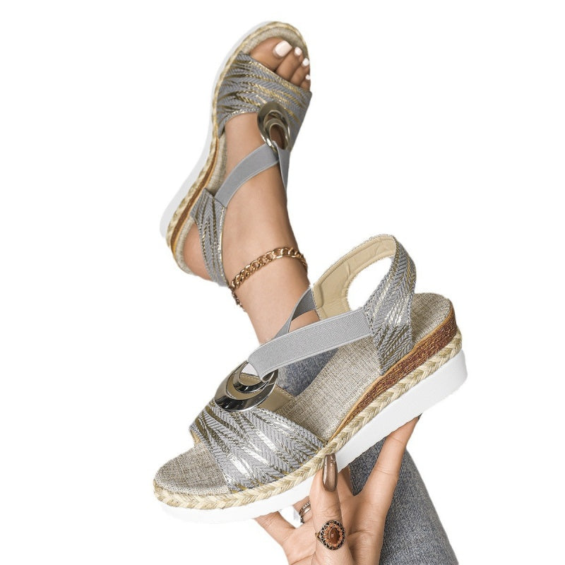 Seliana | Chic Elastic Flat Sandals