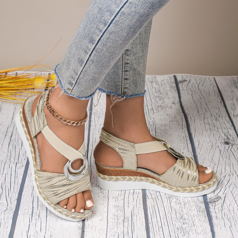 Seliana | Chic Elastic Flat Sandals