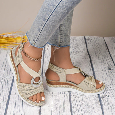 Seliana | Chic Elastic Flat Sandals