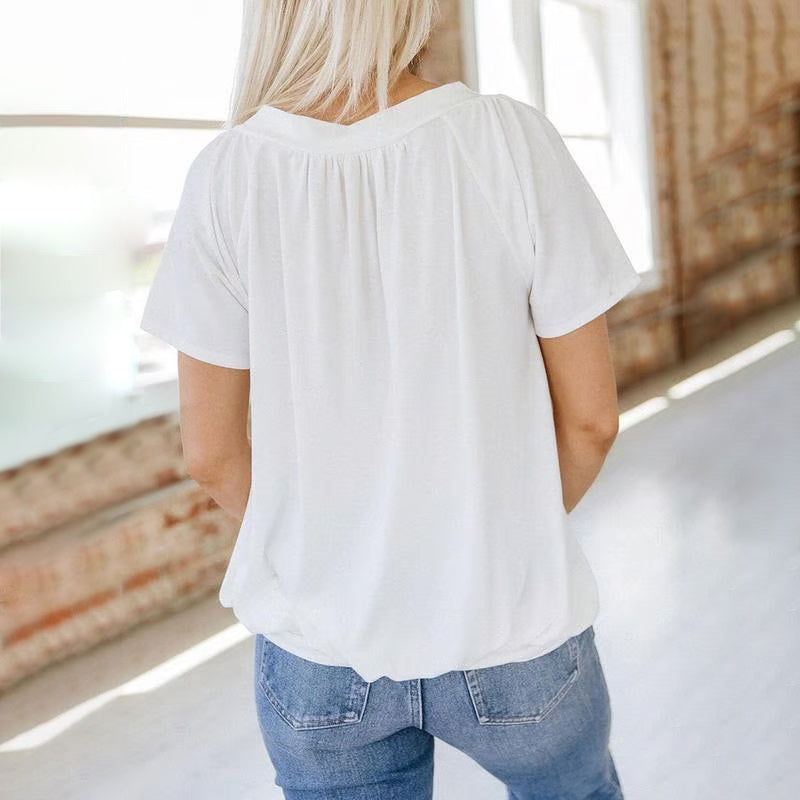Doris | Casual Charm Pleated Top