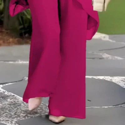 Herlene | Chic Irregular Top and Pants Set