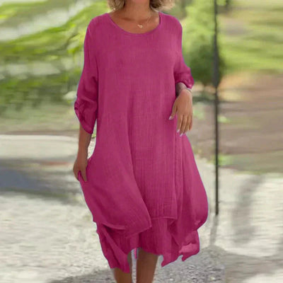 Lourdes | Classic Charm Ultimate Round-Neck Dress