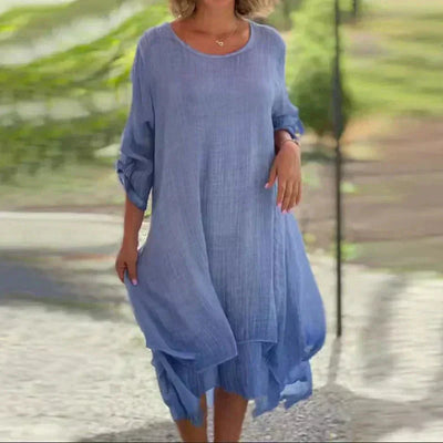 Lourdes | Classic Charm Ultimate Round-Neck Dress