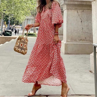 Shira | Effortless Boho V-Neck Dress