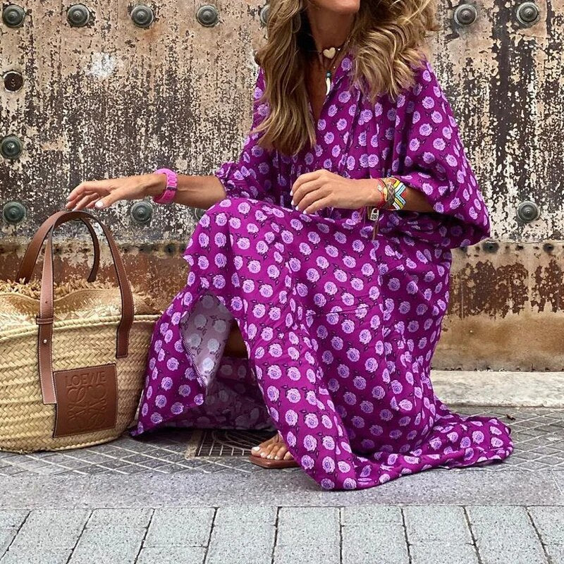 Shira | Effortless Boho V-Neck Dress