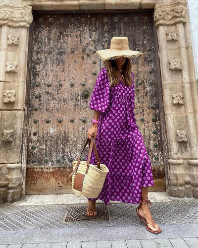 Shira | Effortless Boho V-Neck Dress