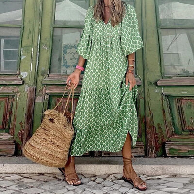 Shira | Effortless Boho V-Neck Dress