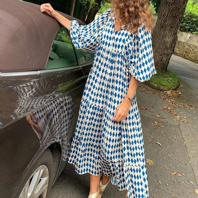 Shira | Effortless Boho V-Neck Dress