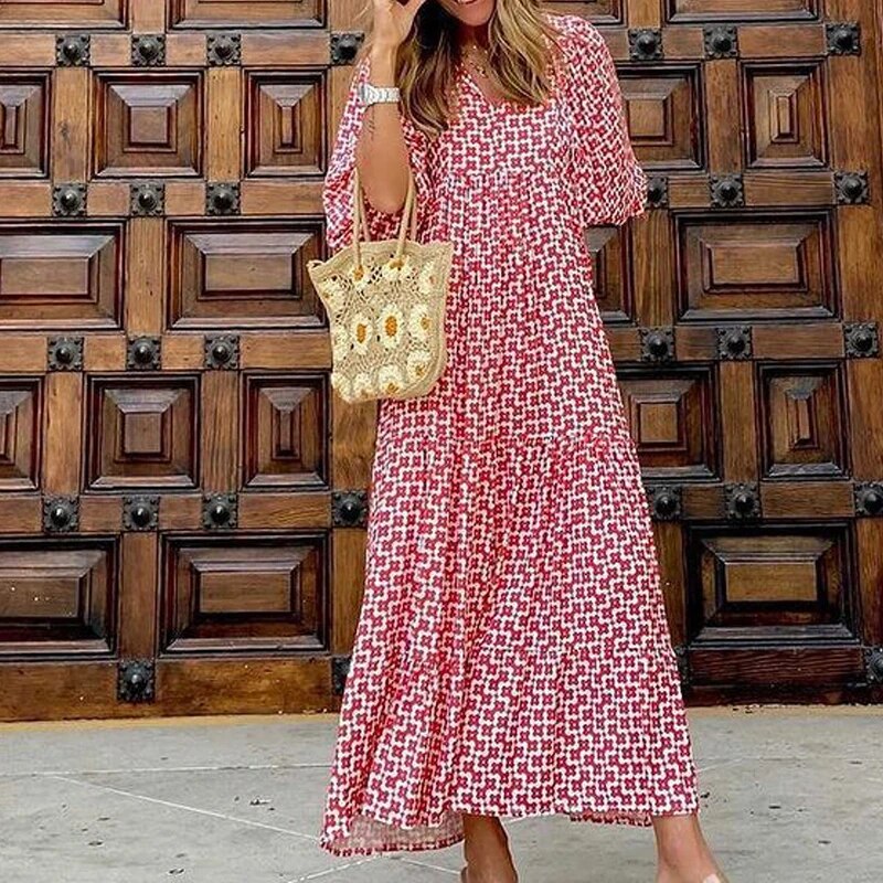 Shira | Effortless Boho V-Neck Dress