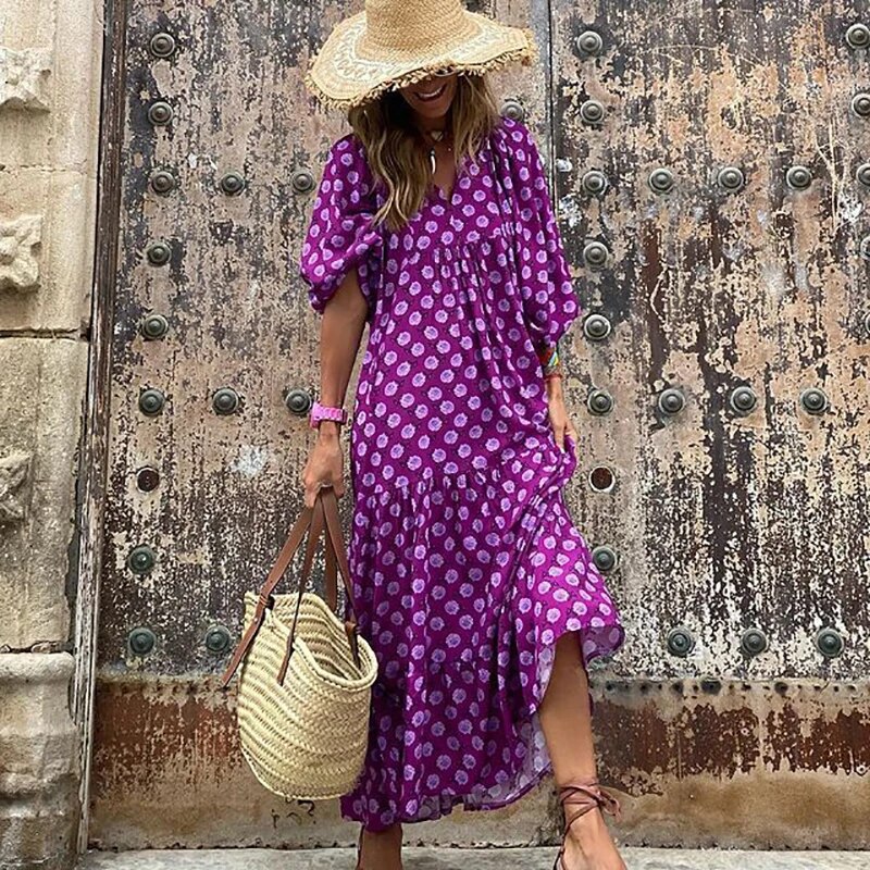 Shira | Effortless Boho V-Neck Dress