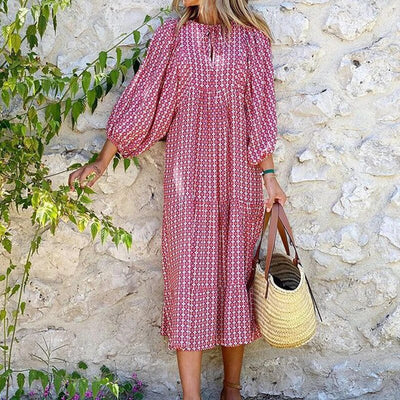Shira | Effortless Boho V-Neck Dress
