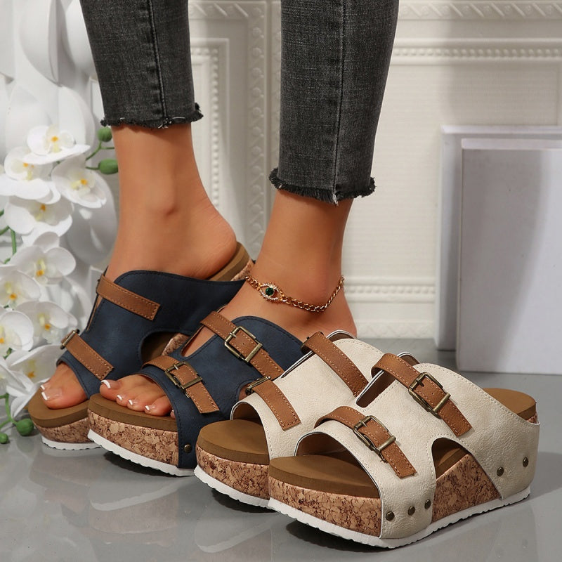 Myra | Chic Platform Wedges Sandals