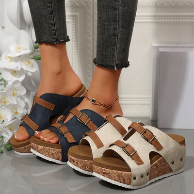 Myra | Chic Platform Wedges Sandals