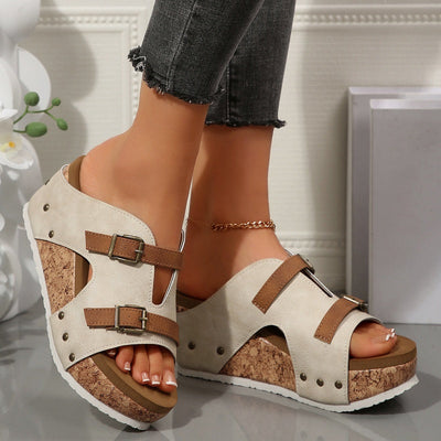 Myra | Chic Platform Wedges Sandals