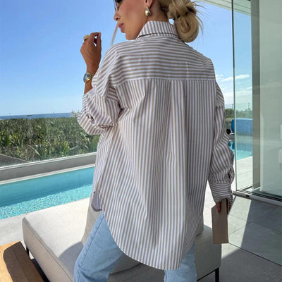Lorraine | Casual Striped Button Shirt