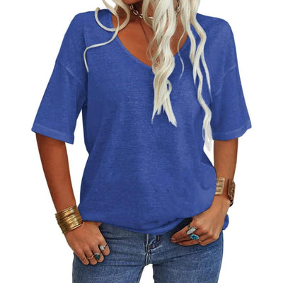 Everly | Simple Style V-Neck Shirt