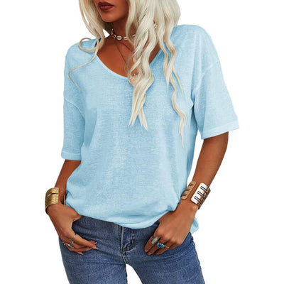 Everly | Simple Style V-Neck Shirt