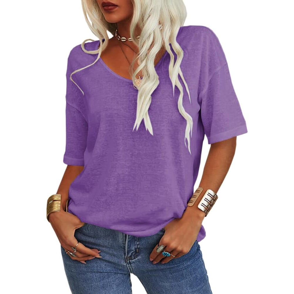 Everly | Simple Style V-Neck Shirt