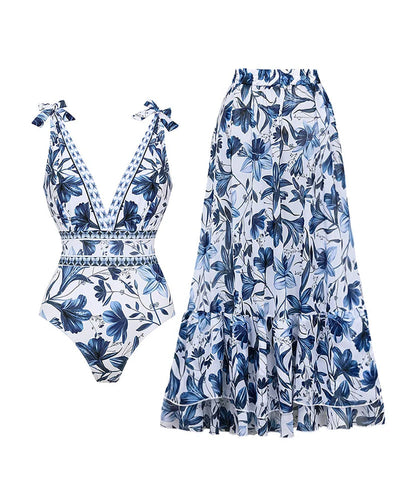 Seraphina | Chic V-Neck Two-Piece Swim Set