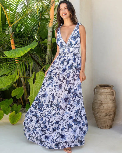 Seraphina | Chic V-Neck Two-Piece Swim Set