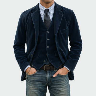 Tommy™ | 2-Piece Set: Blazer and Velvet Waistcoat
